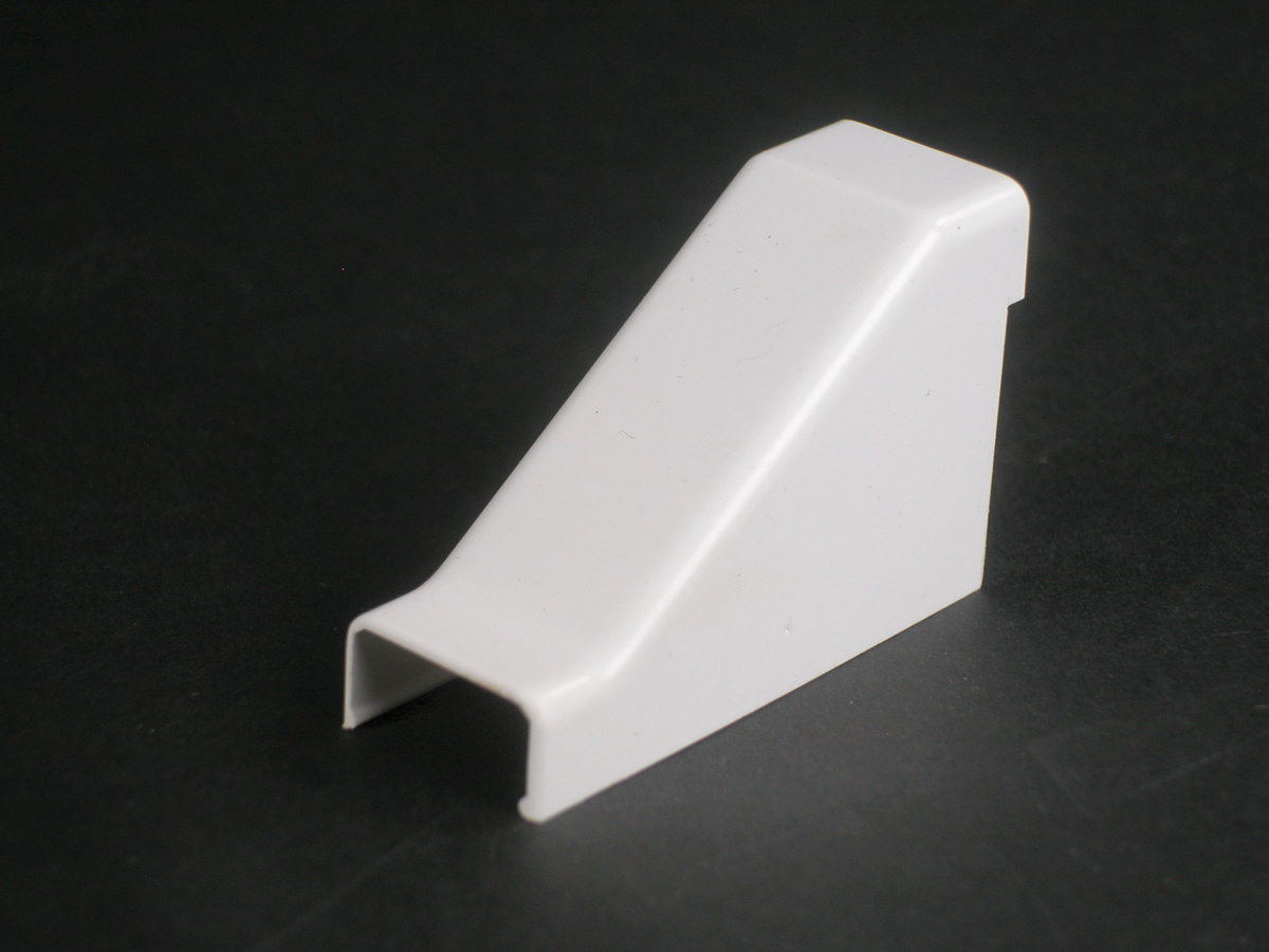 Single-Channel Non Metallic Drop Ceiling Connector Fitting; 2-1/8 Inch Length x 3/4 Inch Width x 1-7/16 Inch Height, Ivory, PVC
