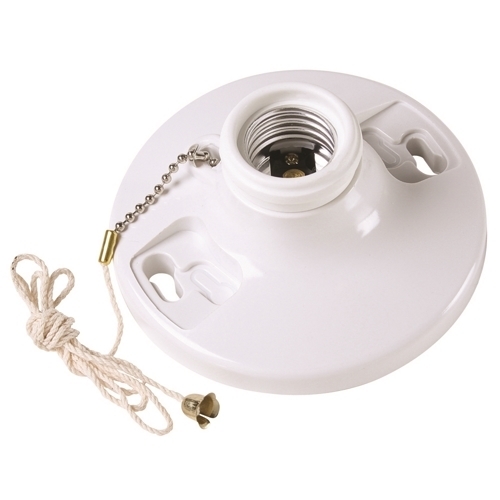 280WH Medium Base Lampholder, White