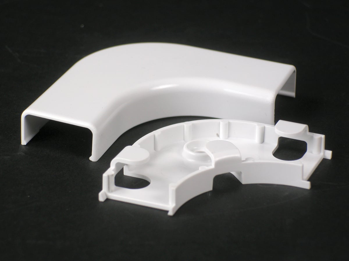 NM FLAT ELBOW FO/CAT5 2800 IVORY