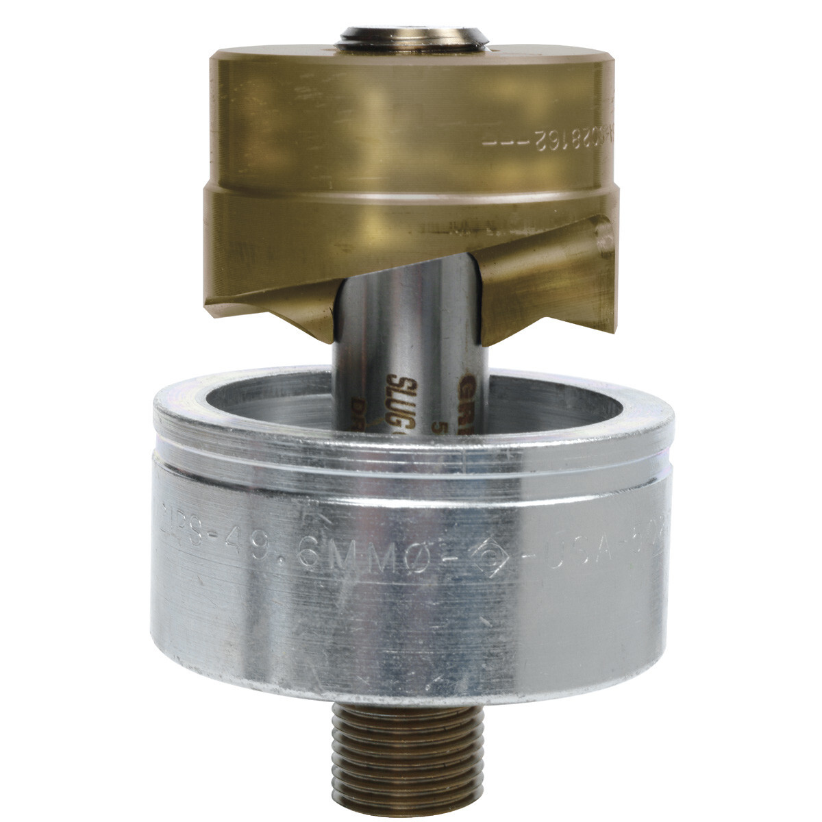 28154 Slug-Splitter SC Self-Centering Replacement Knockout Punch, 7/8 in Dia Cutting, 1/2 in/PG 16 Conduit/Pipe, Steel