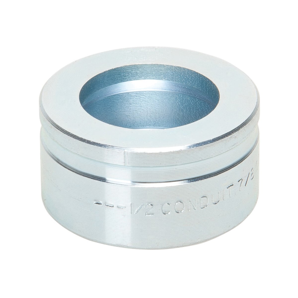 28155 Slug-Splitter SC Round Conduit Die, Round Punch, 1/2 in Conduit/Pipe, 7/8 in ID Knockout, Stainless Steel, 10 ga