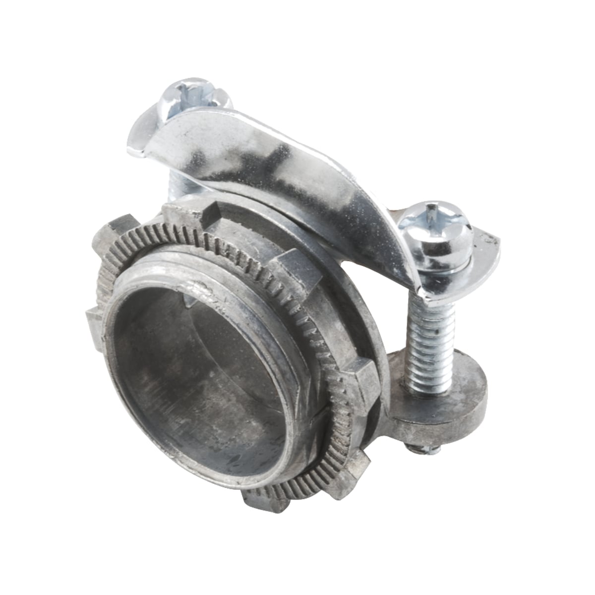 2855 Non-Watertight Service Entrance Cable Connector, 1-1/4 in Knockout,) 6 AWG Conductor, Die Cast Zinc