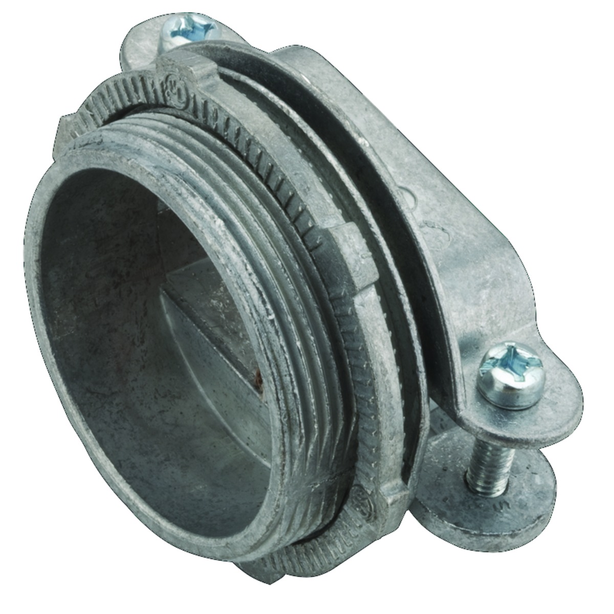 2858 Non-Watertight Service Entrance Cable Connector, 2 in Knockout,) 3/0 AWG Conductor, Die Cast Zinc