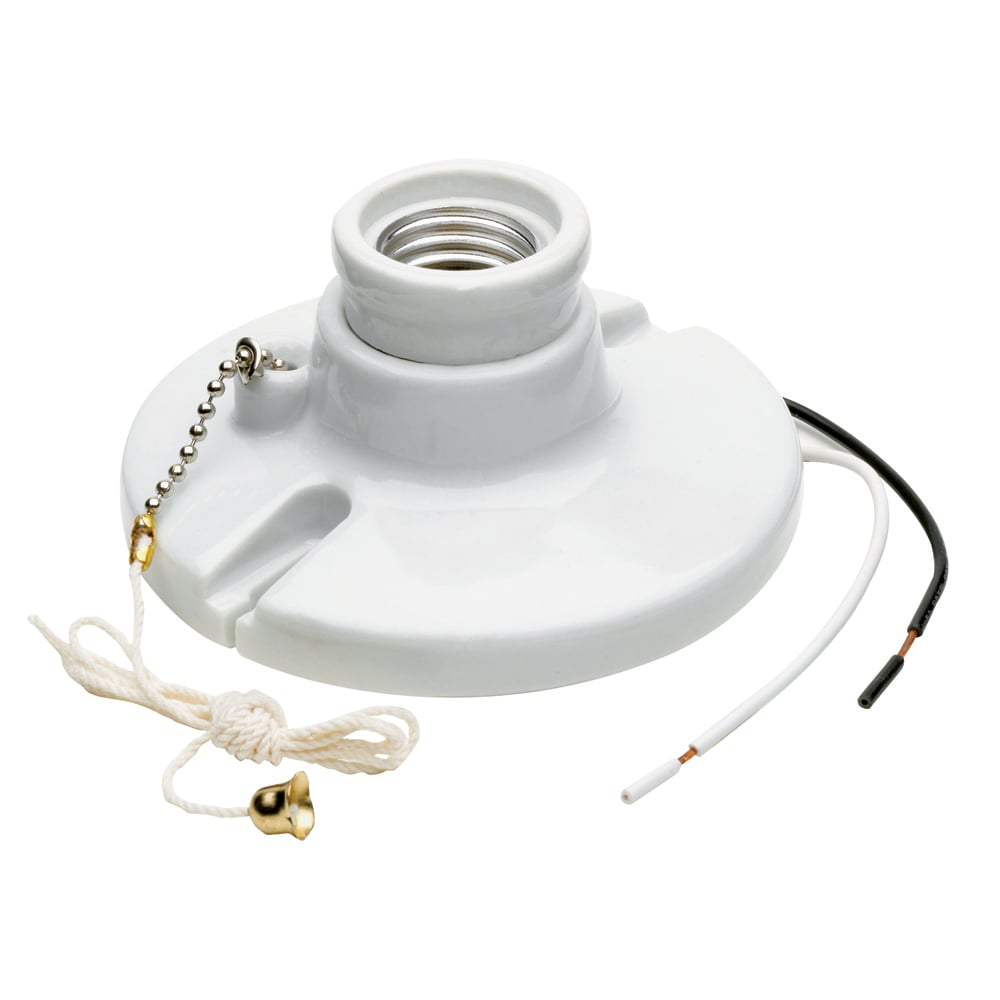 29816C2 Medium Base Lampholder, White