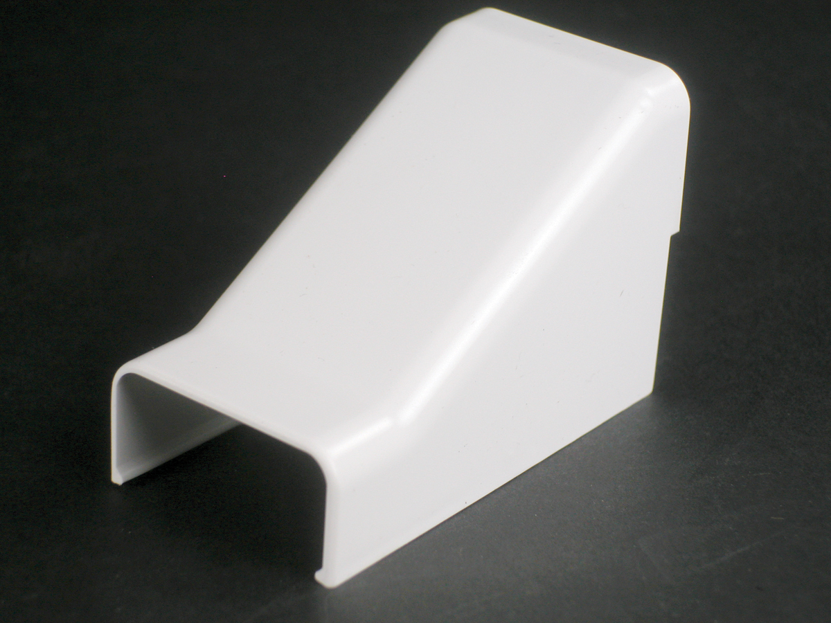 Single-Channel Non Metallic Drop Ceiling Connector Fitting; 2-7/8 Inch Length x 1-1/2 Inch Width x 2 Inch Height, Ivory, PVC