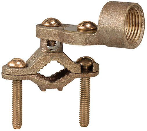 29BRZ High Strength Ground Clamp With Bronze Screws and Hub, 10 to 6 AWG Conductor, Bronze