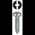 Sheet Metal Screw, Steel material, 3/4 in. length, #8 thread size, Pan head type, Zinc Plated Finish, Slotted/Phillips drive type, Patented Invicibox Packaging