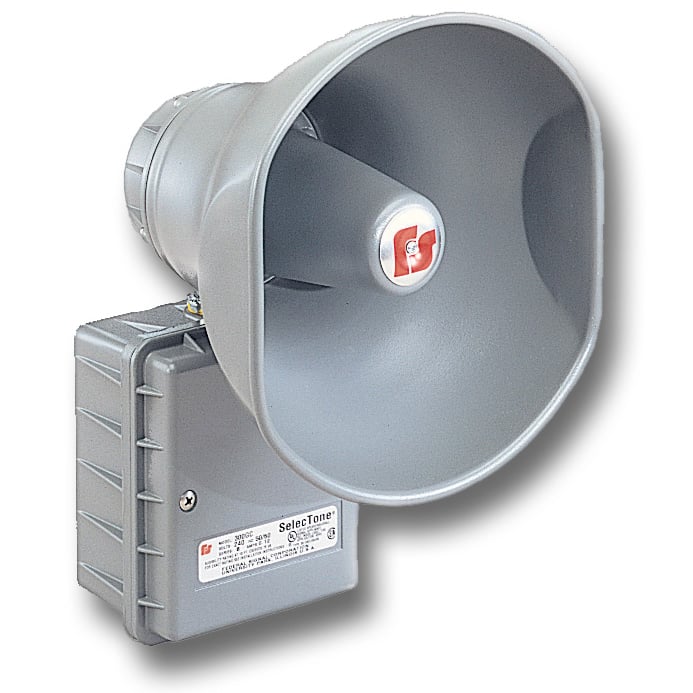 300-250 SelecTone Compact Lightweight Audible Signaling Device, 250 V DC, 0.72 A, 110 dB Sound, ARRA Compliant|BAA Compliant|cUL Listed|UL Listed