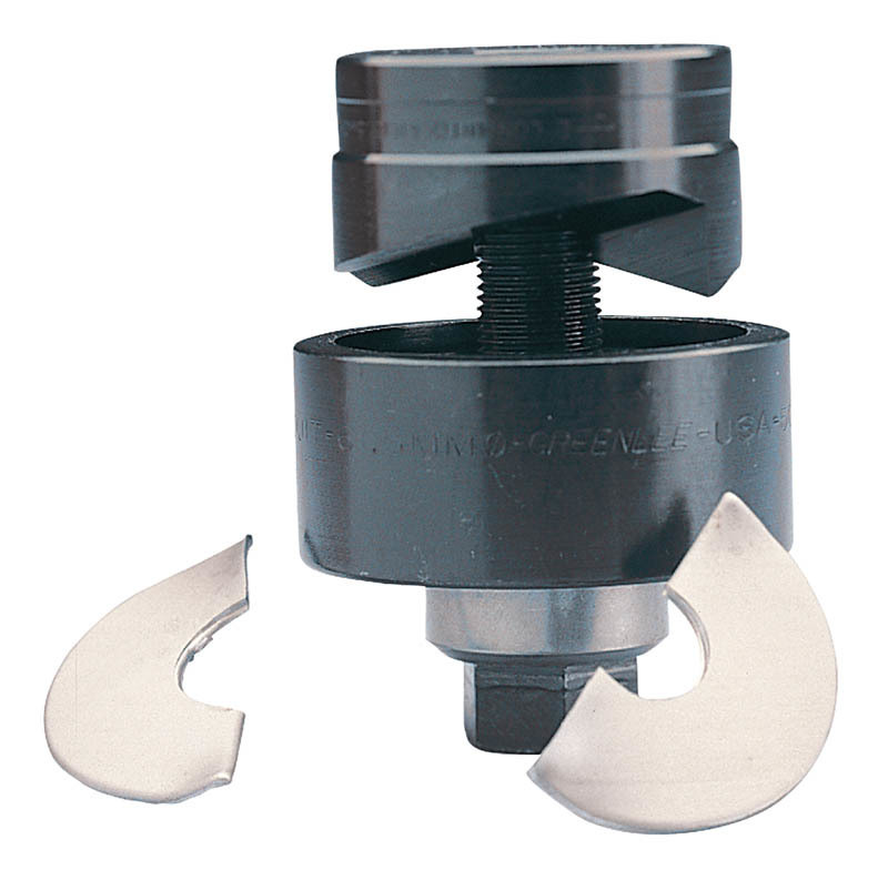 06727 Slug-Buster Round Knockout Punch Unit, 0.492 in Dia Cutting, ISO 12/PG 7 Conduit/Pipe