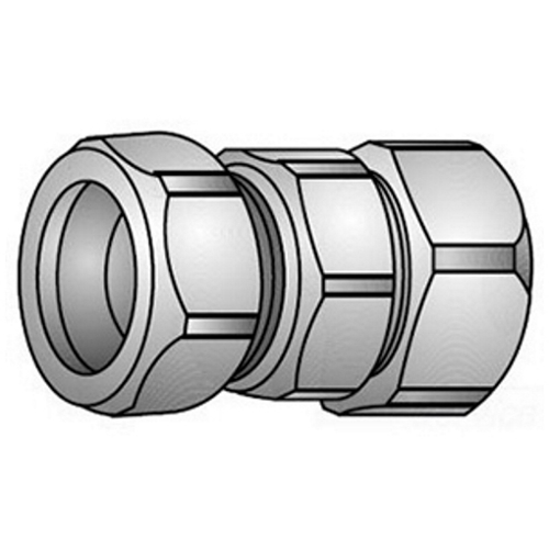 30-100 Rigid Compression Coupling, 1 inch, Malleable Iron