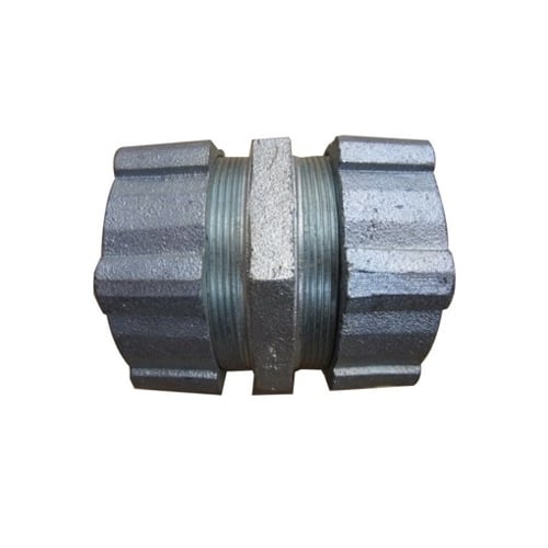 30-300 Type 30 Set Screw Coupling, 3 in, For Use With Threadless Rigid/IMC Conduit, Malleable Iron, Zinc Plated