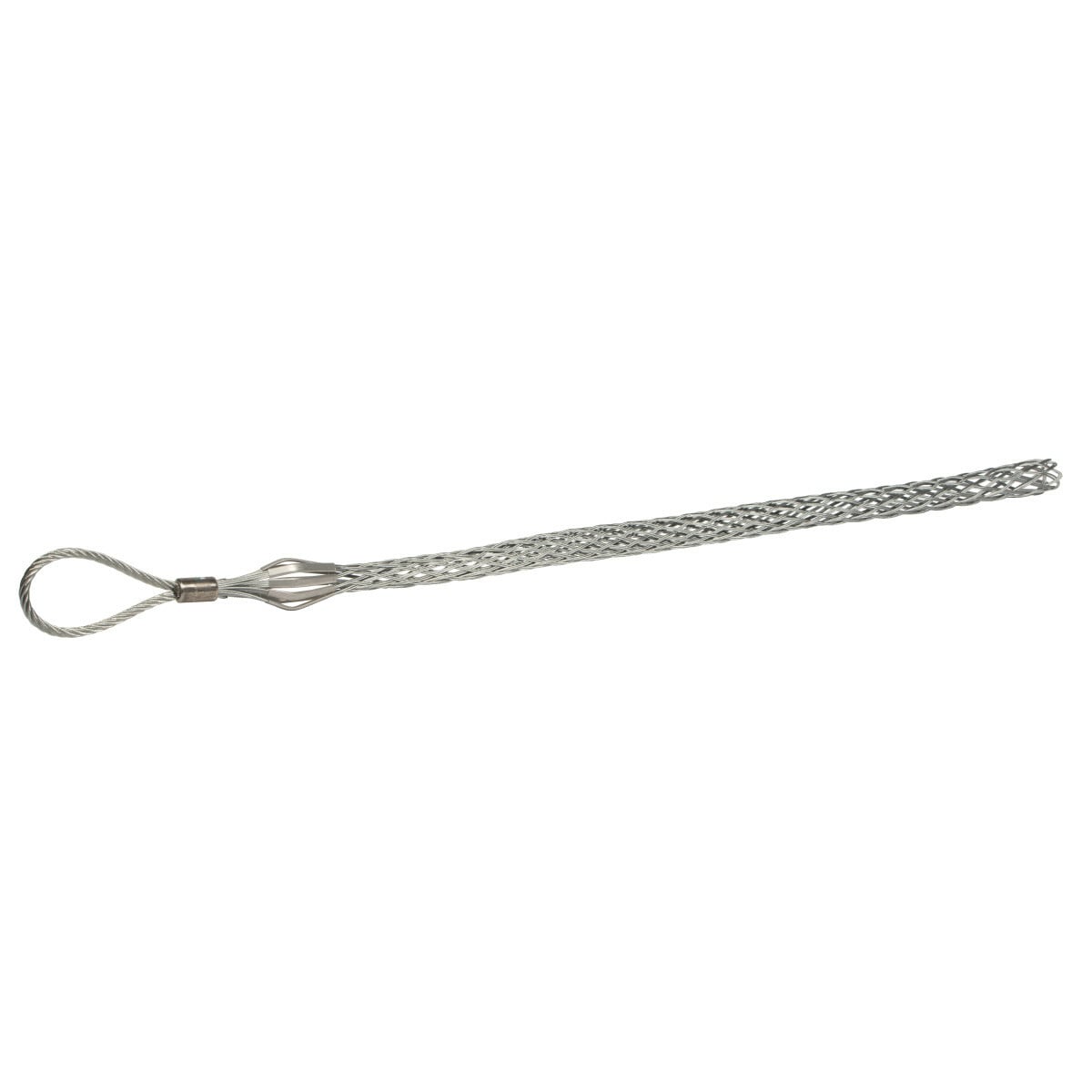 30582 Standard T-Basket Type Cable Pulling Grip, 3 to 3.49 in, 36 in L Mesh, 4900 lb, Galvanized Steel Mesh