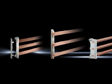 3073000 Busbar Support, 1250 A, 3-Pole, 100 mm Centre-to-Centre Spacing, For Use With 30/40/50/60 mm W x 10 mm H Cross Section E-Cu Busbar, Fiberglass Reinforced/Thermoplastic Polyester, Pale Gray