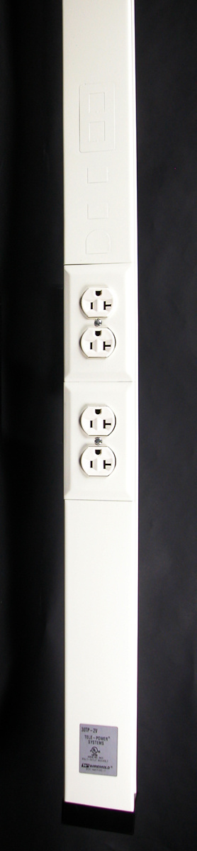 30TP-212V Power Pole, 12 ft 5 in L x 2-3/4 in W, Steel