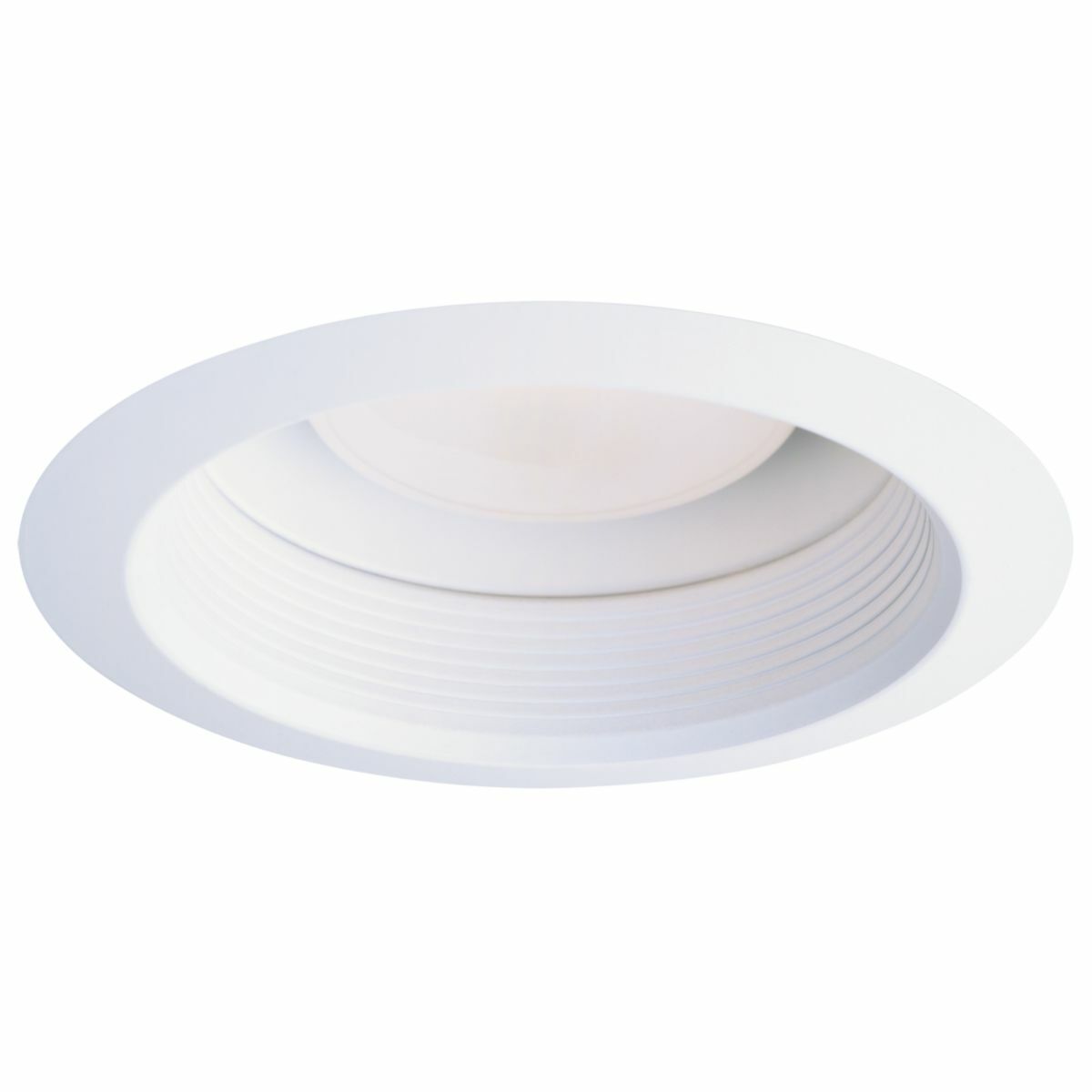 30WAT Halo H7 30 Open Self-Flanged Round Lighting Trim, 6 in Dia Inside x 7-1/4 in Dia Outside, Incandescent Lamp, For Use With H7 Downlight Fixture, E7ICAT and E7RICAT Housing, Metal