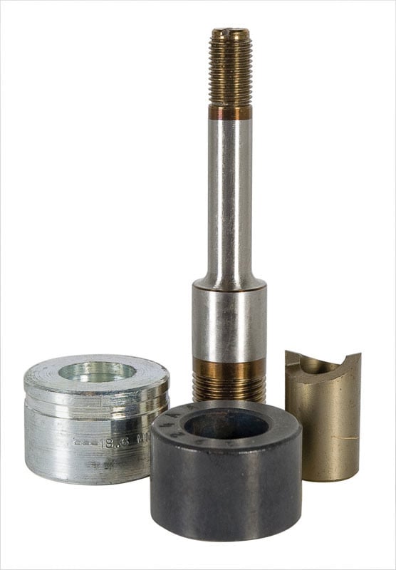 31128 Slug-Splitter SC Round Knockout Die, Round Punch, 18.6 mm Conduit/Pipe, Stainless Steel, 12 ga