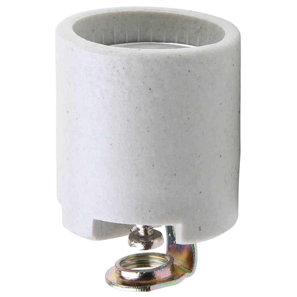 31528 Medium Base Lampholder, White