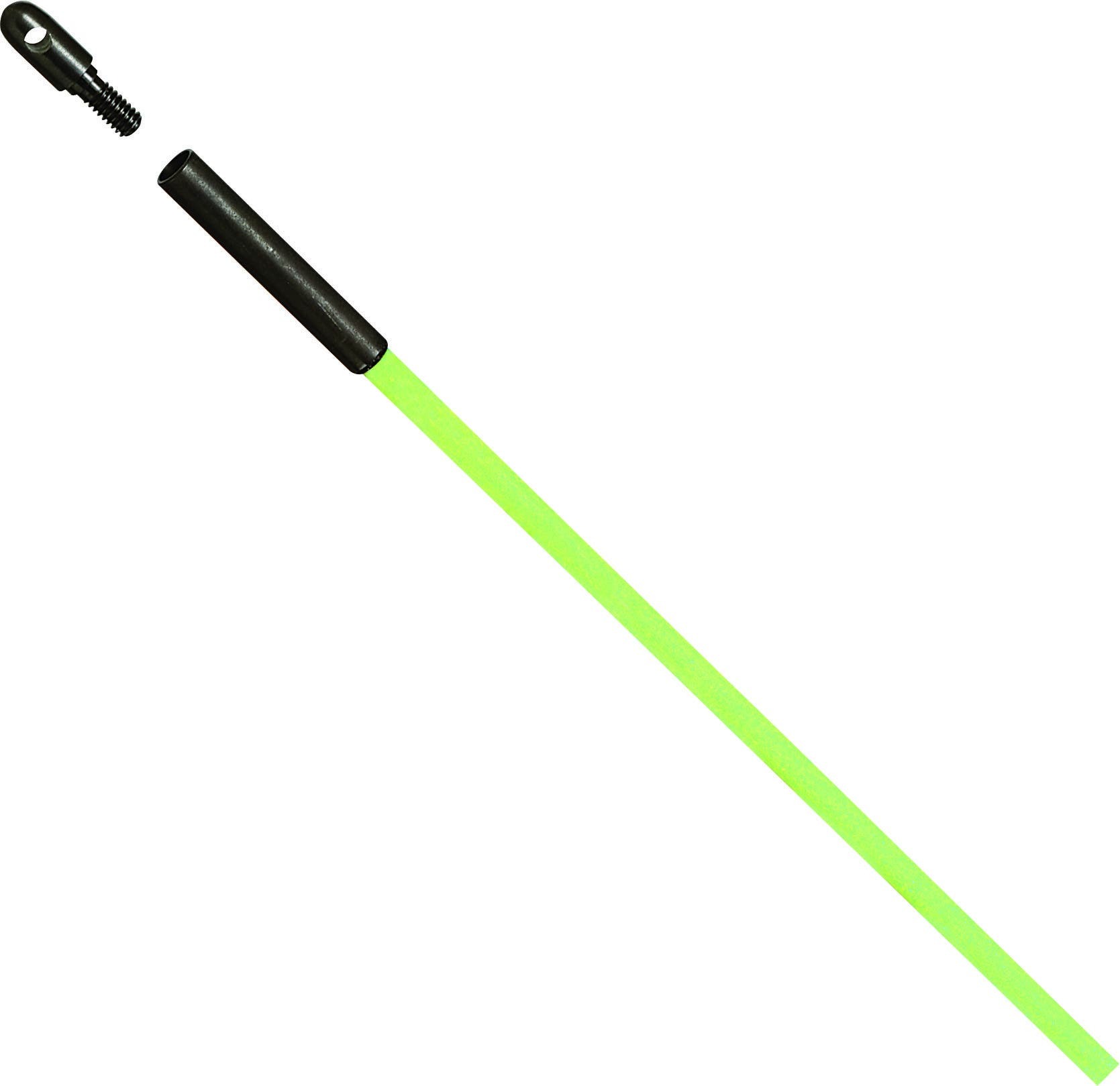 31-633 Tuff-Rod Extra Flex Glow Fishing Pole Kit, 30 ft L, 3/16 in Dia Pole, Fiberglass, Pale Green Luminescent
