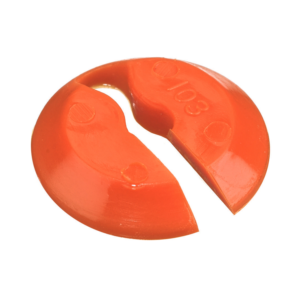 31648036GPK100 Form 1 Split Hinge Weather-Resistant Replacement Gotcha Ring, 0.125 to 0.187 in Cable, Nylon