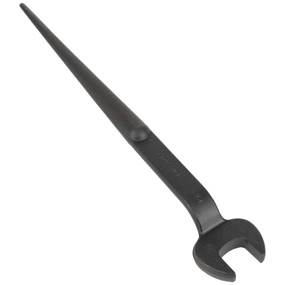 3222 Erection Wrench, 1-1/8 in Wrench, 60 deg Offset, 16-5/8 in L, Forged Alloy Steel, Industrial Black