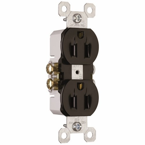 3232BK Trademaster 15 Amp/125V Duplex Receptacle, Black