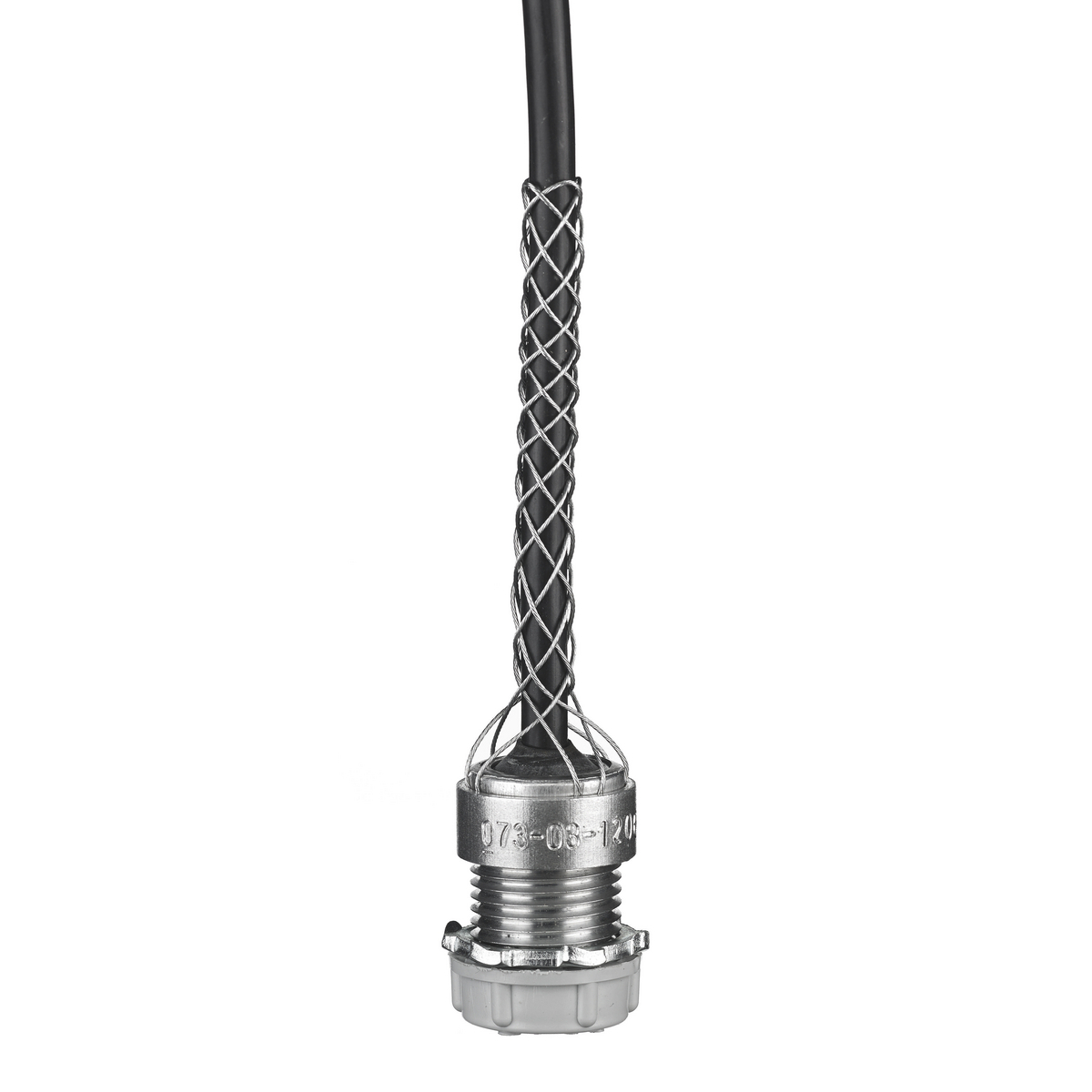 73031213 Light Duty Insulated Dust-Tight Strain Relief Grip, 1.5 to 1.7 in Cable, Aluminum/Steel, Galvanized