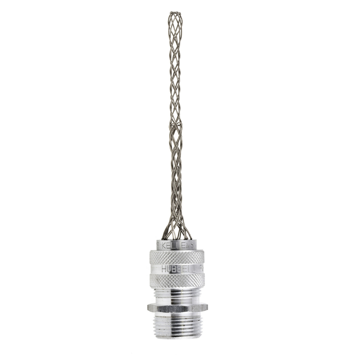 7401003 Form 1 Liquidtight Standard Duty Strain Relief Deluxe Cord Grip With Mesh, 3/8 in Trade, 1 Conductor, 0.375 to 0.437 in Cable Openings, Aluminum/Stainless Steel