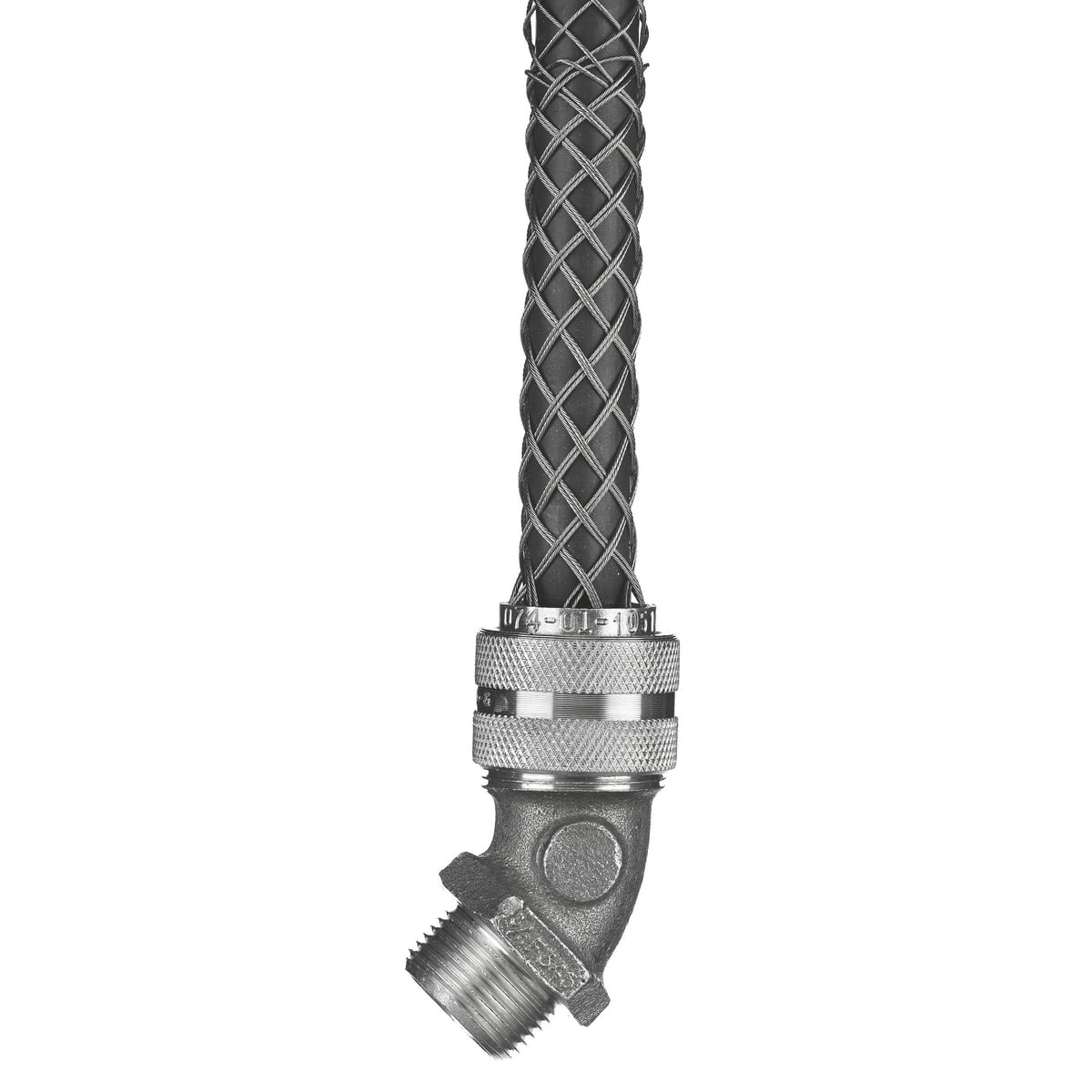 74011049 Form 3 Liquidtight Standard Duty Strain Relief Deluxe Cord Grip With Mesh, 3/4 in Trade, 1 Conductor, 1/2 to 5/8 in Cable Openings, Aluminum/Stainless Steel