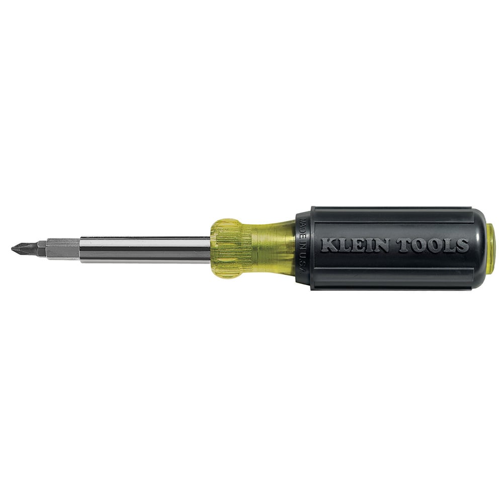 32477 10-in-1 Quick-Change Screwdriver Set, 6 Pieces, Steel, Polished Chrome