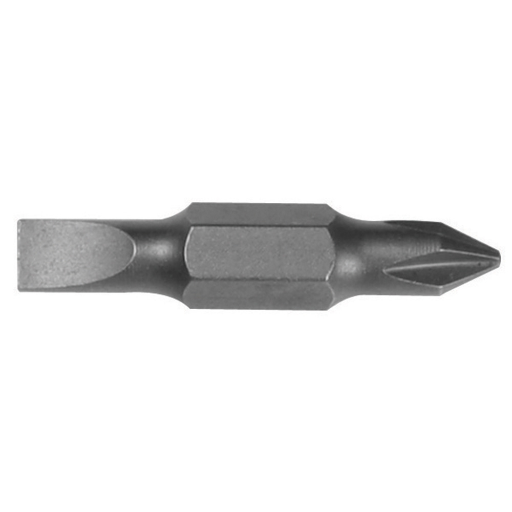 32482 Double End Replacement Screwdriver Insert Bit, #1, 3/16 in Phillips/Slotted Point, 1-1/4 in OAL
