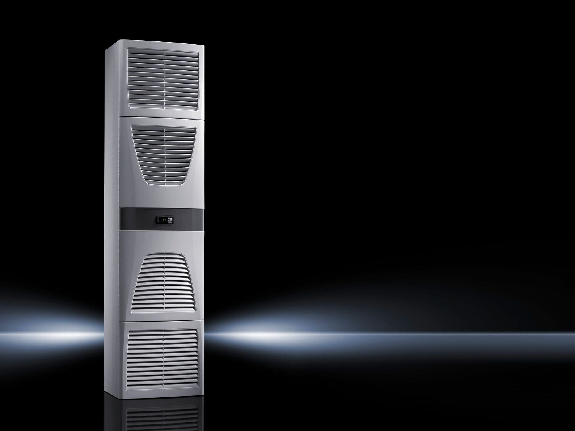 SK cooling unit Blue e, wall-mounted, 2.2 kW, 400/460 V, 3PH, 50/60 Hz, carbon steel, WHD: 400 x 1580 x 295 mm