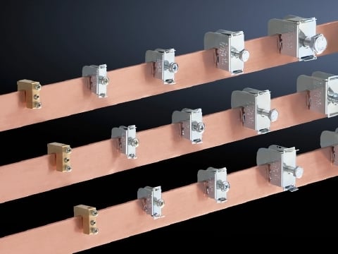 3451500 Conductor Connection Clamp, For Use With 5 mm THK Busbars, 2.5 to 16 sq-mm Wire Size, Sheet Steel