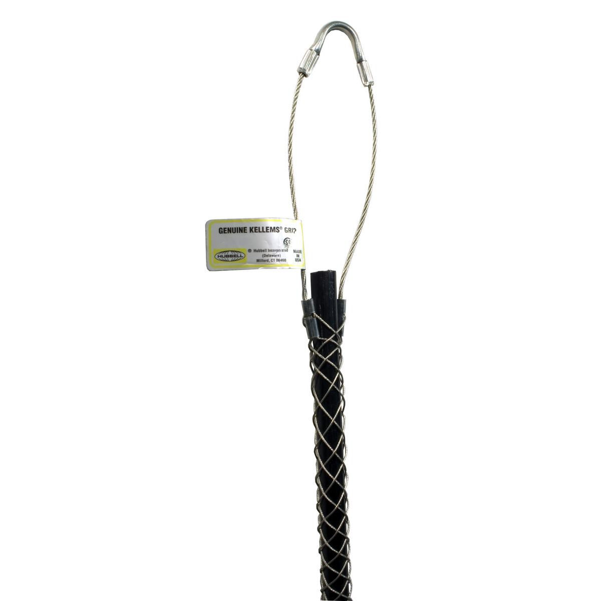 074041317 Standard Duty Closed Mesh Single Eye Misc Bus Drop Support Grip, 0.56 to 0.73 in Cable, Steel, Galvanized