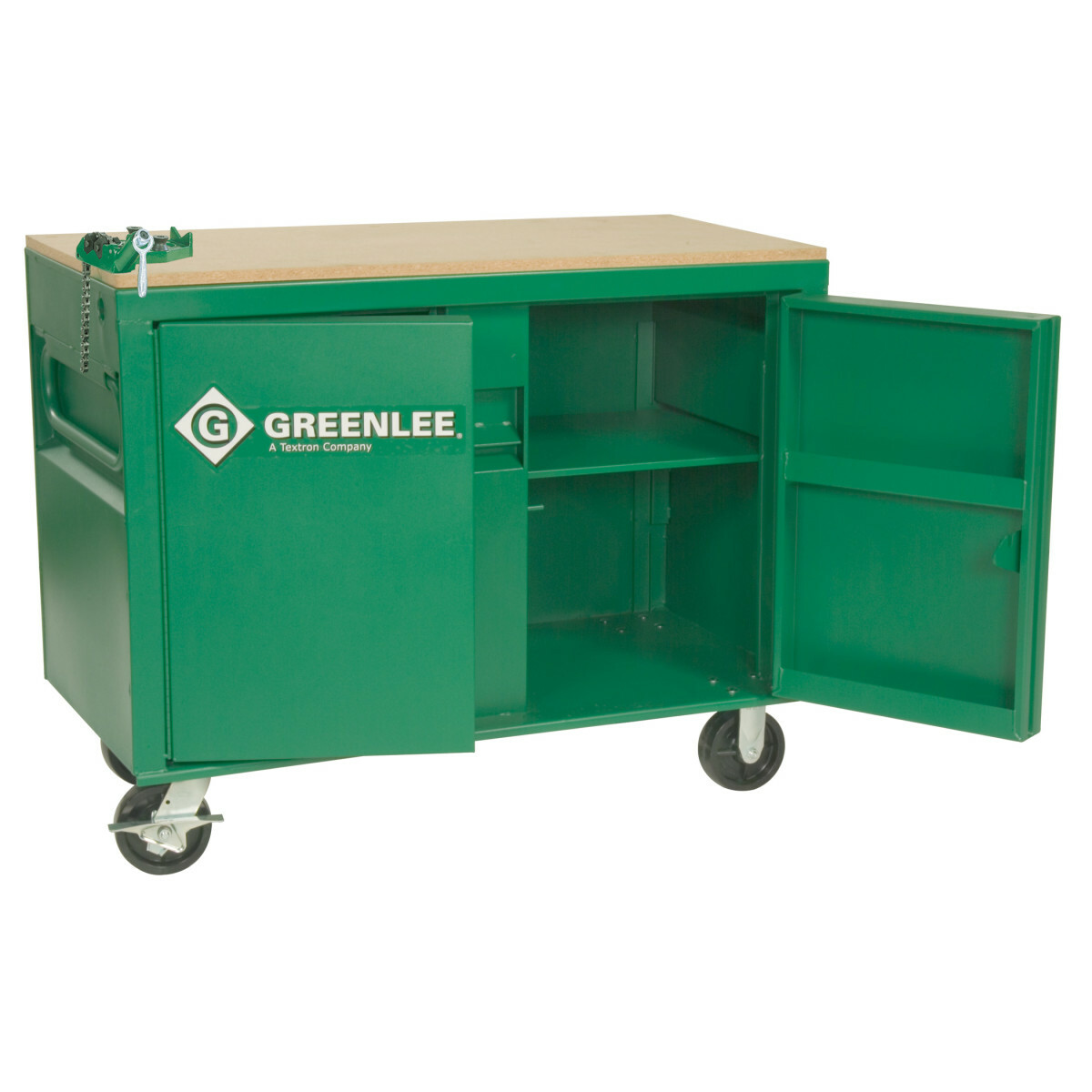 3548 Mobile Workbench Cabinet With Heavy-Duty Chain Vise, 30 in H x 48 in W x 24 in D, 20 cu-ft Load