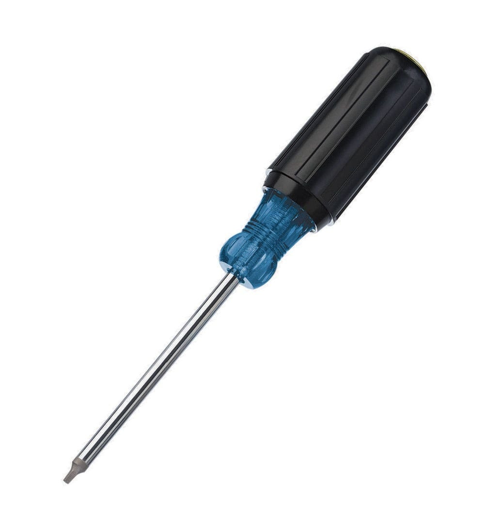 35-691 Screwdriver, #1 Square Point, CRV Steel Shank, 8-5/16 in OAL, Polished Chrome/Nickel Plated