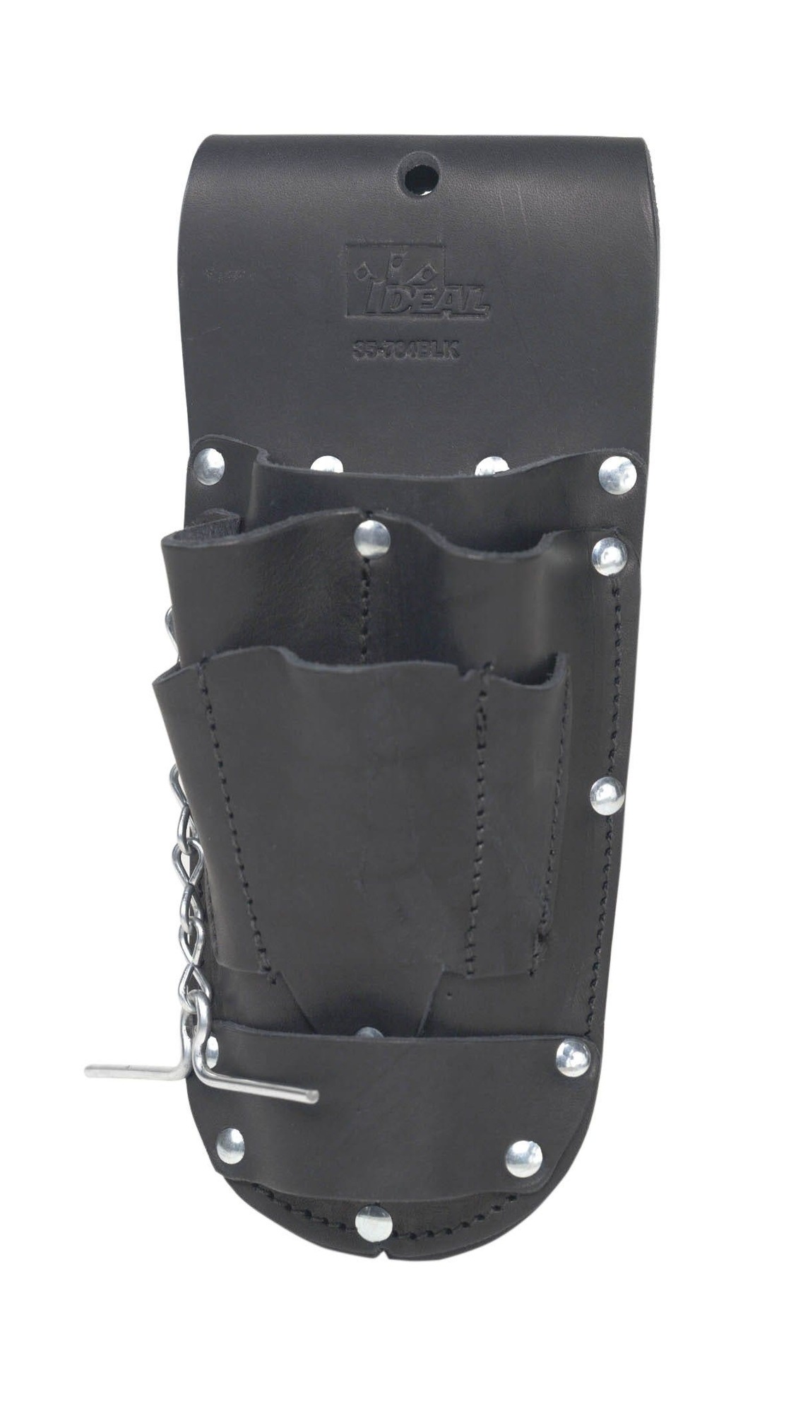 35-784BLK 6-Pocket Heavy Duty Tool Pouch, Leather, Black