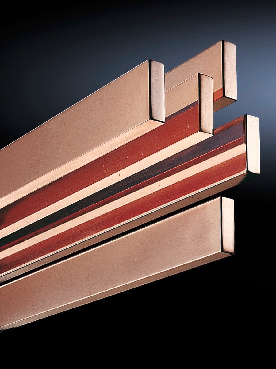 3580000 Grounding Busbar, 2400 mm L x 0.47 in W, Electro Copper