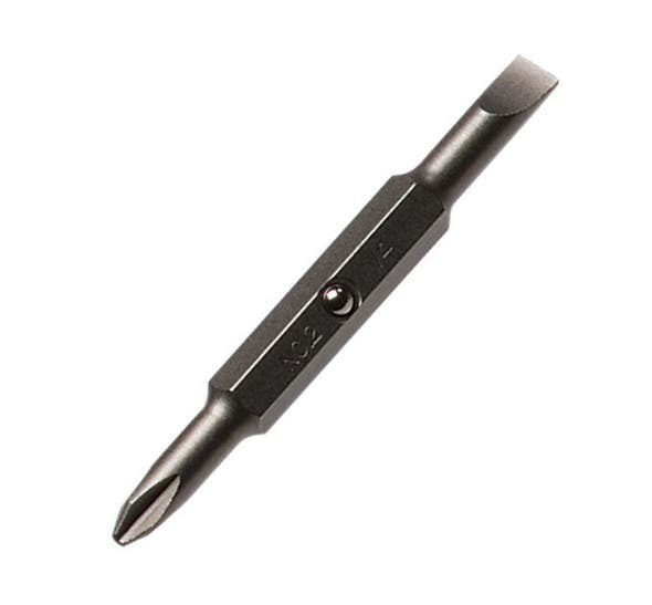 35-912 Screwdriver Bit, #1, 3/16 in Phillips/Slotted Point, Steel