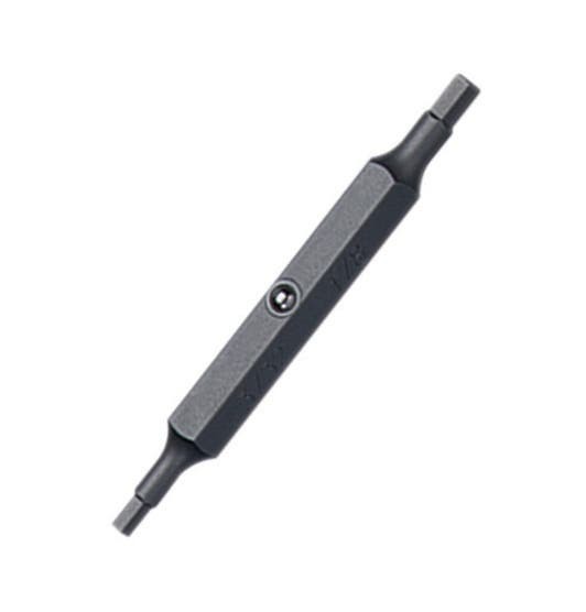Replacement Bit, 1/4 IN, #2 Tip, Slotted, Square Recess Tip, For Both Ratch-A-Nut And Twist-A-Nut