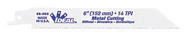 36-055 Shatterproof Super-Hard Straight Reciprocating Blade, 4 in L x 3/4 in W, 18, Bi-Metal Body