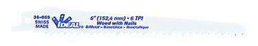 36-067 Super-Hard Taper Reciprocating Blade With Nails, 12 in L x 3/4 in W, 6, Bi-Metal Body
