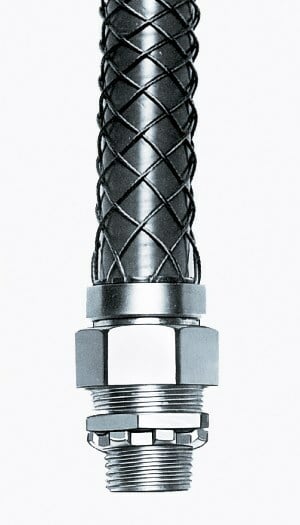 07406012 Insulated Straight Male Metallic Liquidtight Connector, 1/2 in Trade, Steel