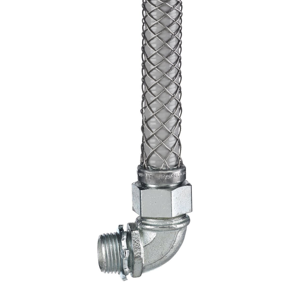074093422 Non-Insulated Male Metallic Liquidtight Connector, 1/2 in Trade, Steel