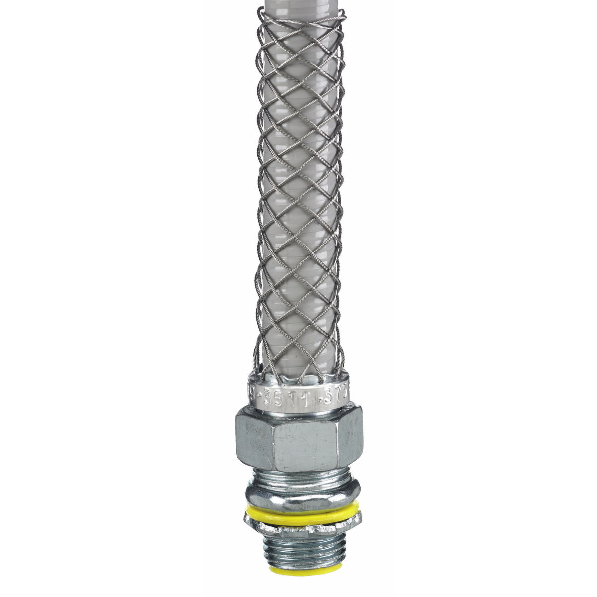 074093514 Insulated Straight Male Metallic Liquidtight Connector, 1 in Trade, Steel, Zinc Plated