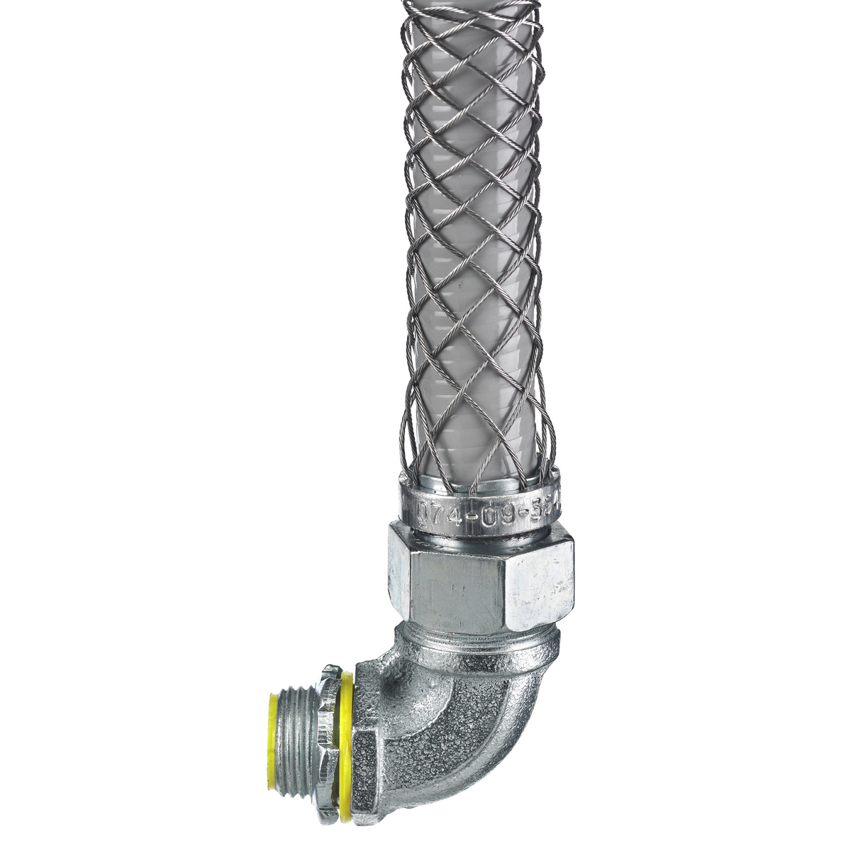 074093544 Insulated Male Metallic Liquidtight Connector, 1 in Trade, 5 in Cable Openings, Steel, Zinc Plated