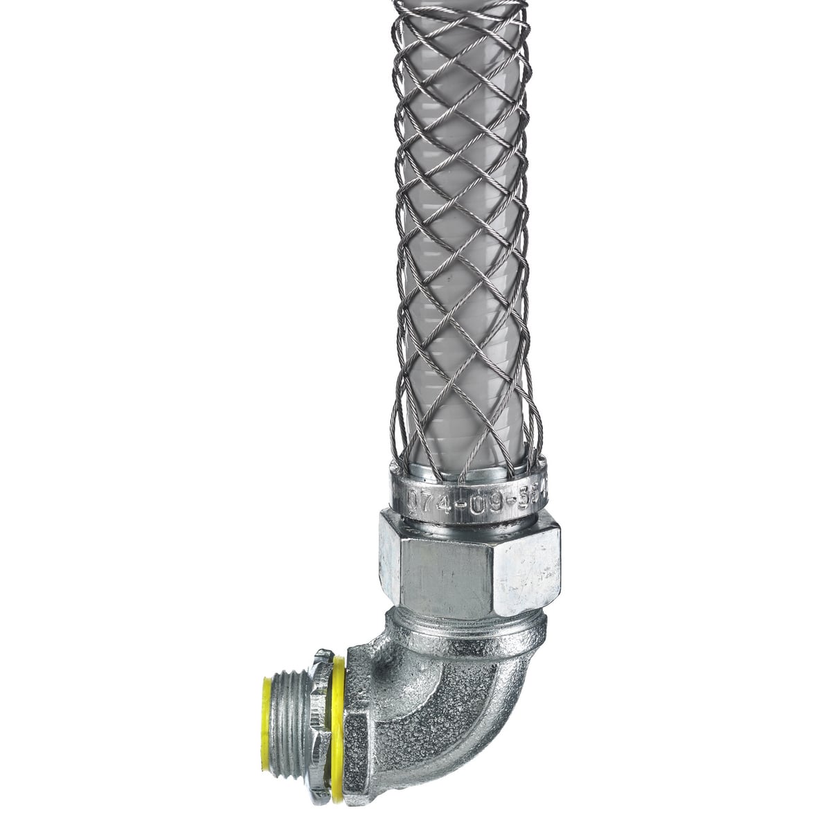 074093545 Insulated Male Metallic Liquidtight Connector, 1-1/4 in Trade, 6 in Cable Openings, Steel, Zinc Plated