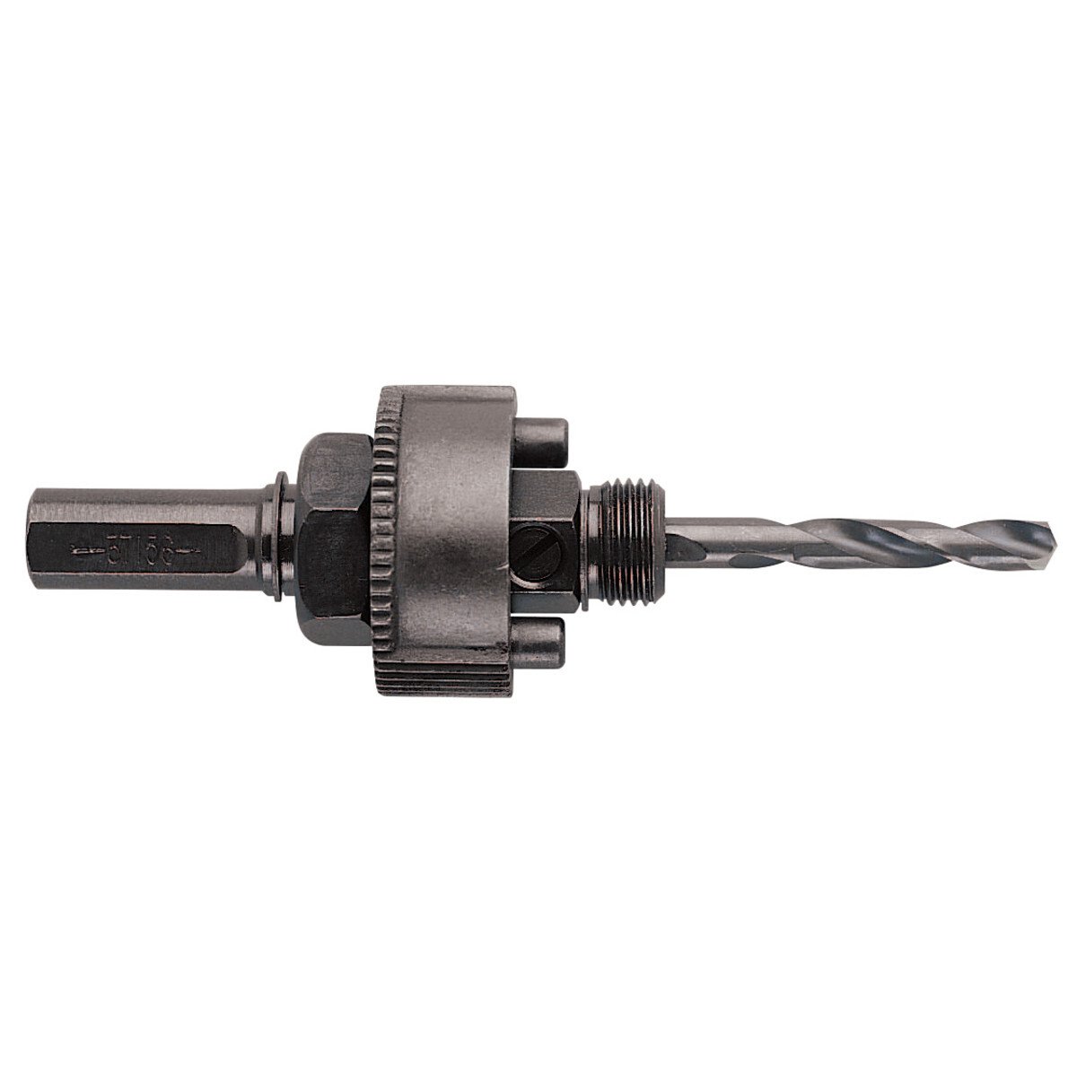 37156 Hole Saw Arbor With 3-Flats, 7/16 in Hex Shank