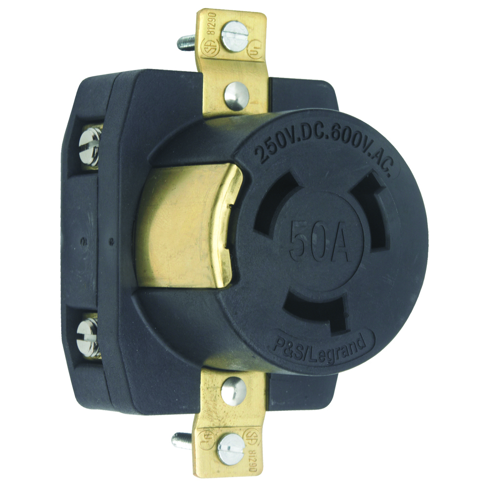 3769 Receptacle Single 50A 250VDC/50A 600VAC