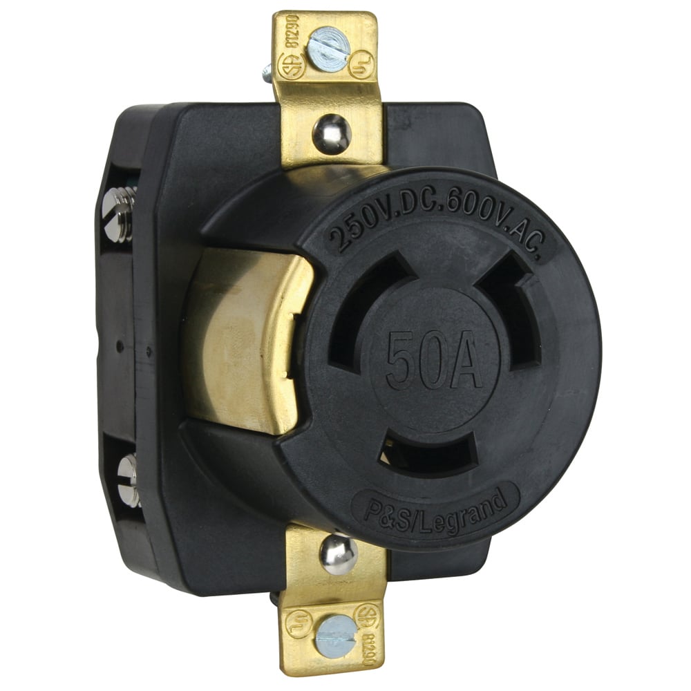 3771 2-Pole, 3-Wire 600VAC/250VDC Receptacle