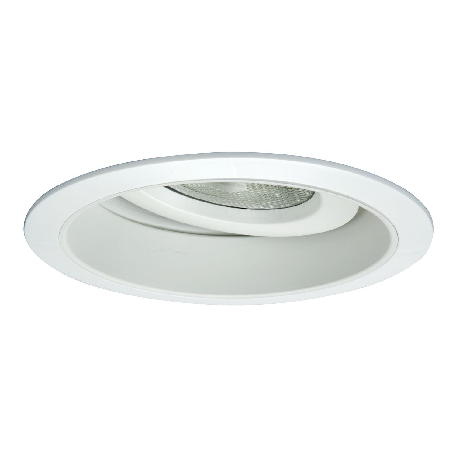 378P Halo H7 378 25 deg Tilt Adjustable Splay Round Lighting Trim, 6 in ID x 7-1/4 in OD, LED Lamp, For Use With H7 Downlight Fixture